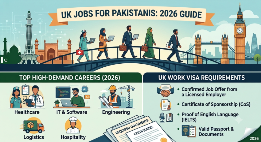 UK Jobs for Pakistanis in 2026: Complete Guide to Work, Visa Requirements & High-Demand Careers