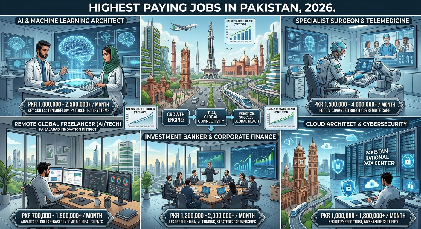 Highest Paying Jobs in Pakistan 2026
