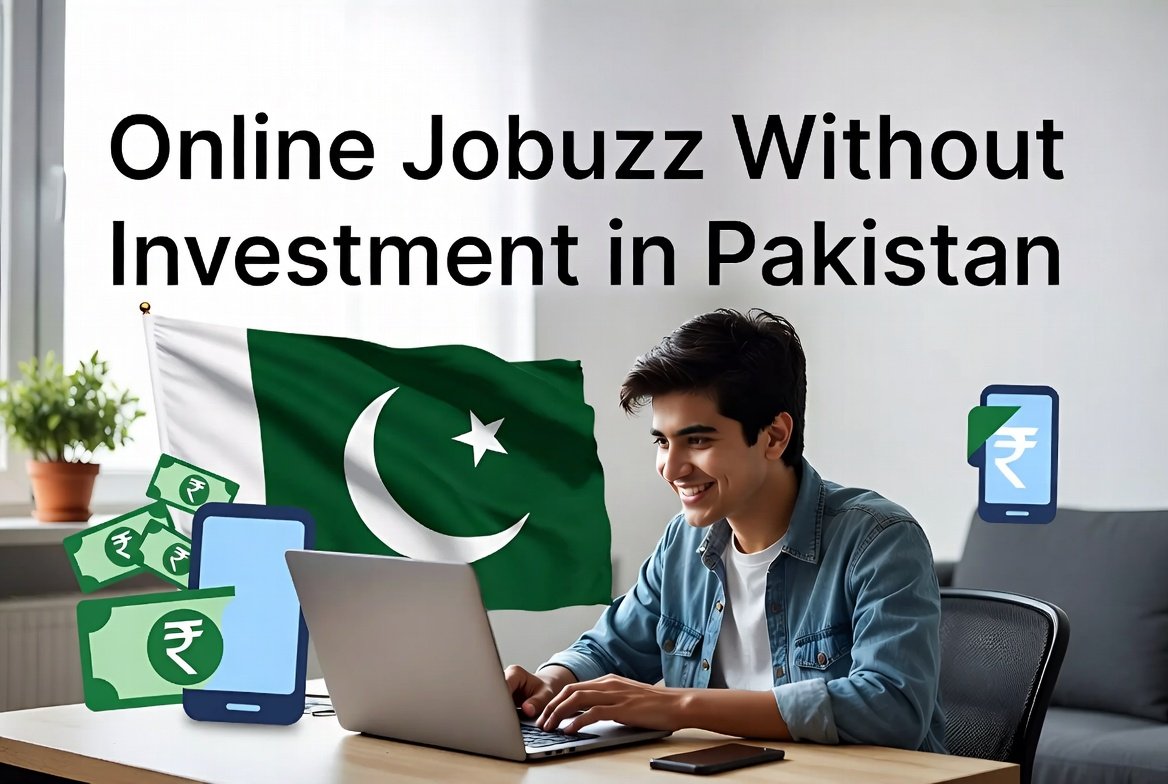 online jobuzz without investment in Pakistan make a picture
