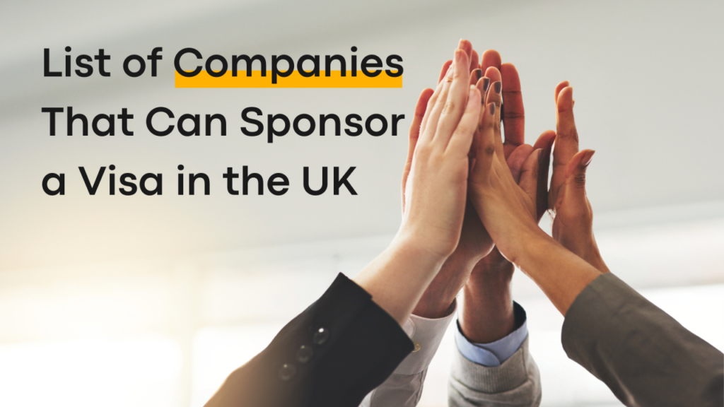 List of Companies That Can Sponsor Visa in UK 2026
