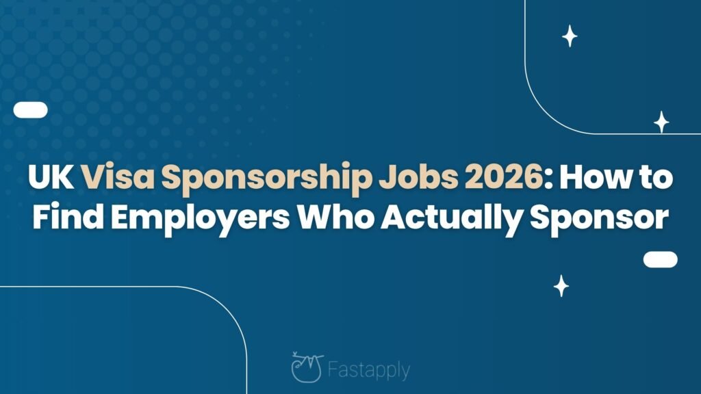 How to Find UK Jobs with Visa Sponsorship 2026